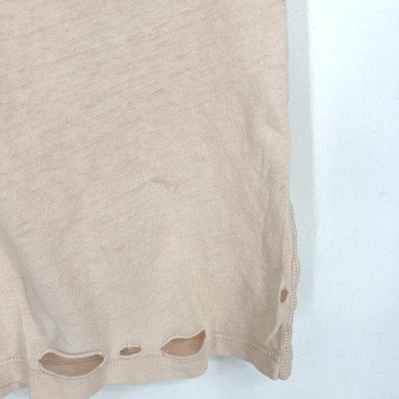 Allsaints Top Womens M Pink Distressed T Shirt Tee Classic Grunge Punk Rocker - Picture 3 of 7